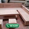 Bộ ghế sofa tay nghiêng gỗ xoan đào SFX02