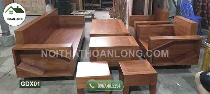 Mẫu bàn ghế gỗ thấp GDX01