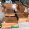 Bộ ghế sofa hộp gỗ gõ đỏ SFG04