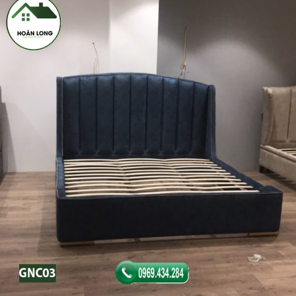 Giường ngủ tân cổ điển gỗ công nghiệp GNC03