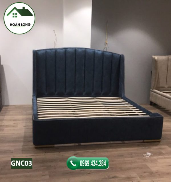 Giường ngủ tân cổ điển gỗ công nghiệp GNC03