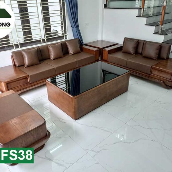 sofa 2 văng SFS38 đẹp nét xịn