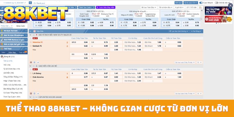 the thao 88kbet khong gian cuoc tu don vi lon Thể thao 88KBET – Không gian cược từ nhiều đơn vị lớn